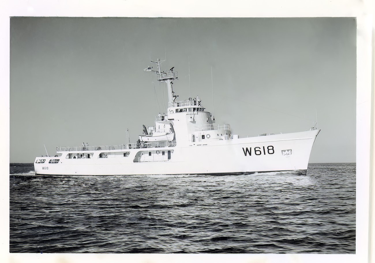 USCGC ACTIVE on patrol circa 1966